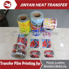 heat transfer clear plastic printed film for stationery